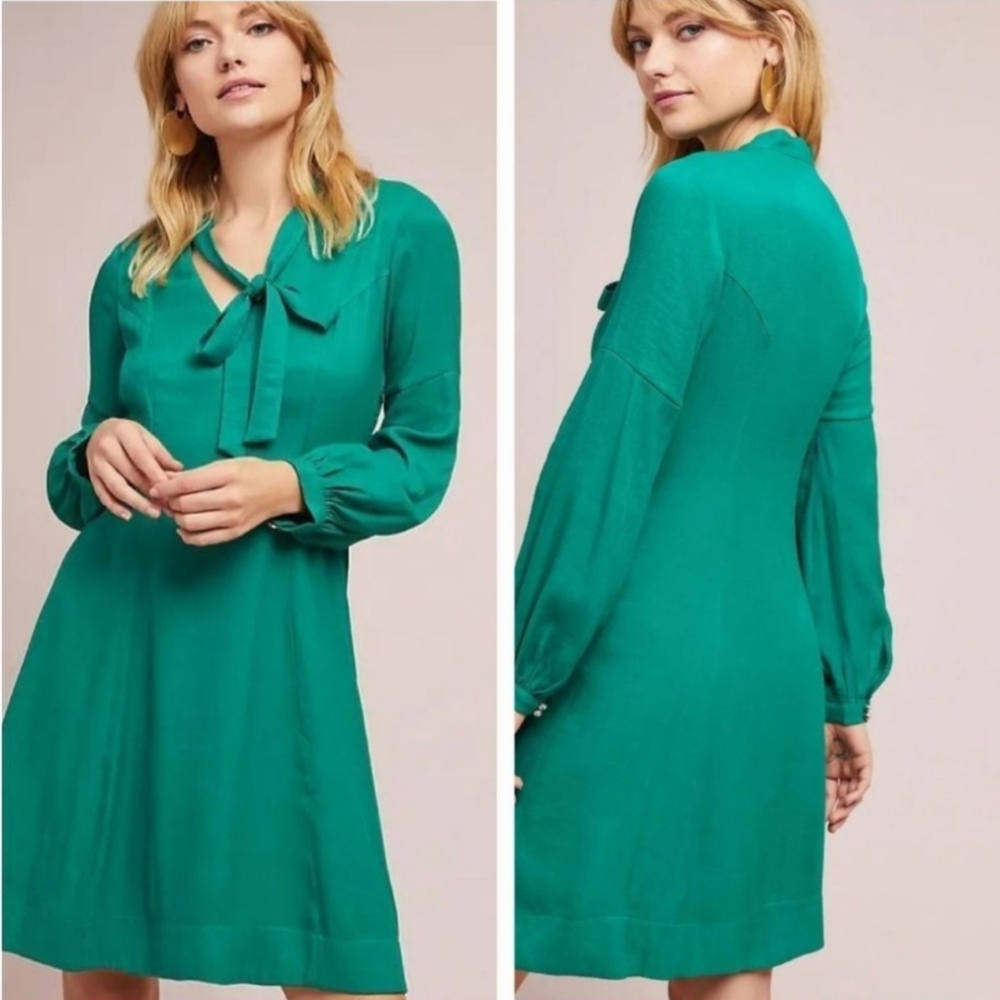 Anthropologie Gina Keyhole Dress by Moulinette Soeurs Size 10